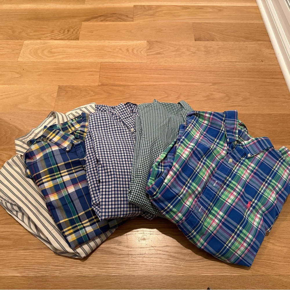 Ralph Lauren Black and White Striped Shirt